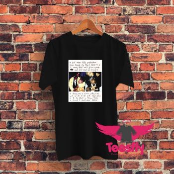 2pac And Jada Pinkett Letter Graphic T-Shirt