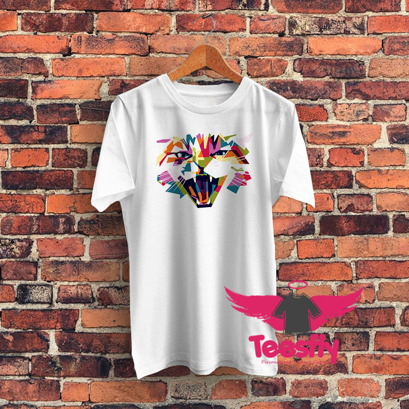 Cat 2D Colorfull Graphic T Shirt