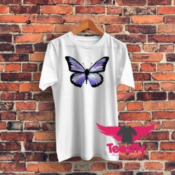 Cool Color Butterfly Graphic T Shirt