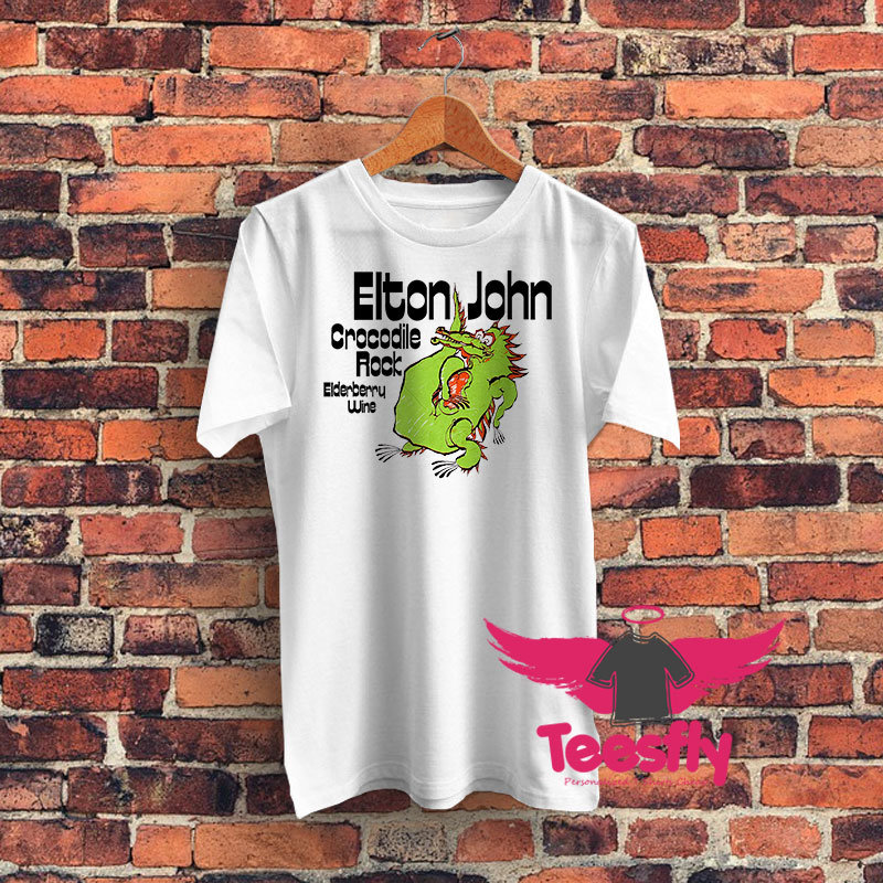 Elton John Crocodile Rock Graphic T Shirt
