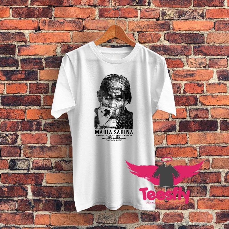 Maria Sabina Priestess of the Mushrooms Graphic T Shirt