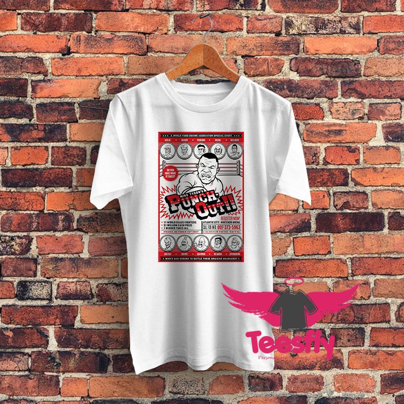Mike Tysons Punch Out Boxing Graphic T Shirt