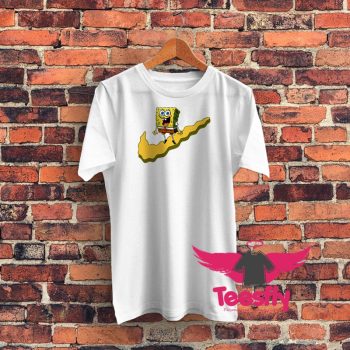 Nike x Spongebob Collab Parody Graphic T Shirt