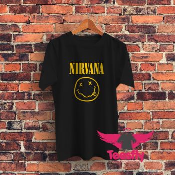 Nirvana Yellow Logo Graphic T Shirt