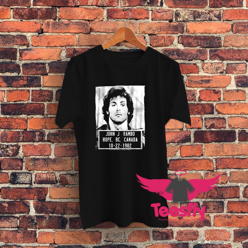 Rambo First Blood Mugshot Graphic T Shirt