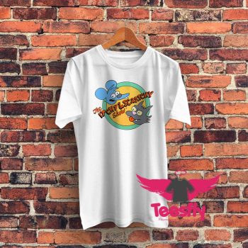 The Simpsons Itchy and Scratchy Show Graphic T Shirt