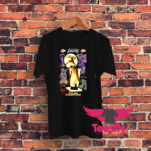 2020 Los Angeles Lakers Champions Signature Graphic T Shirt
