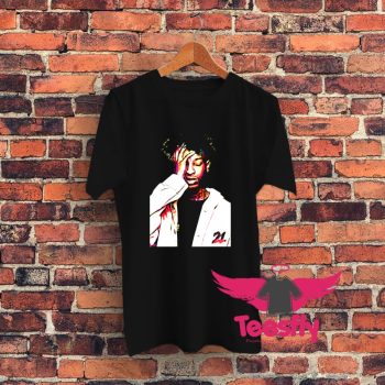 21 Savage in colorful WPAP pop art illustration Graphic T Shirt