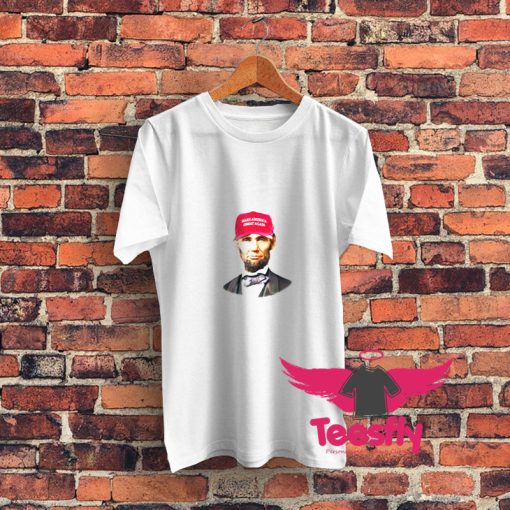 ABE LINCOLNDonald Trump Support MAGA Hat Graphic T Shirt