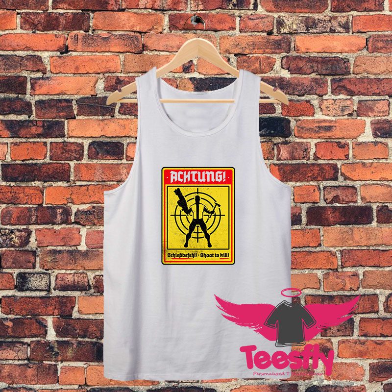 Achtung Unisex Tank Top