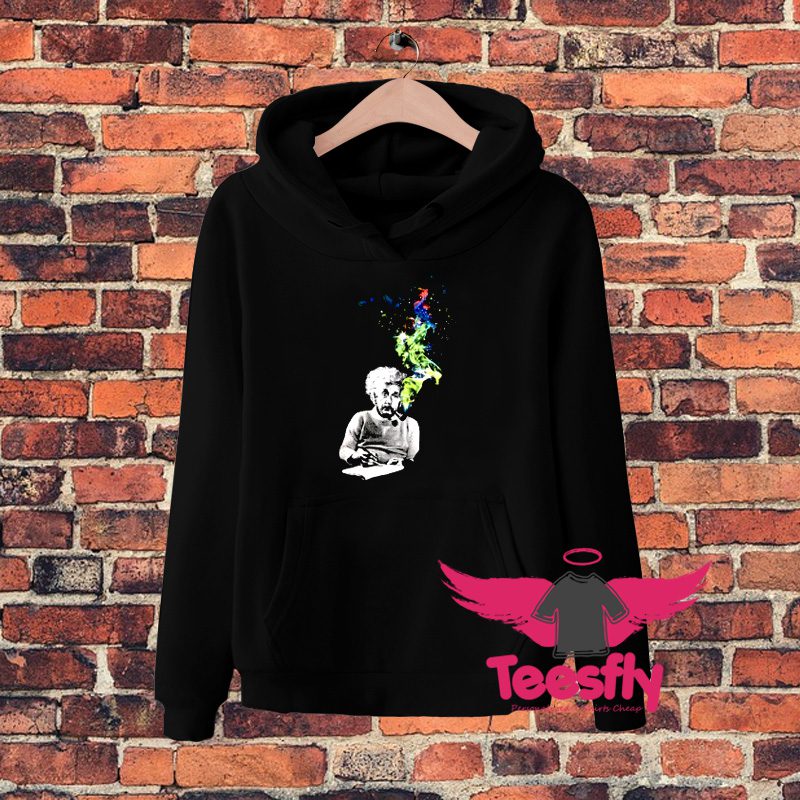 Albert Einstein Smoke Artwork Hoodie