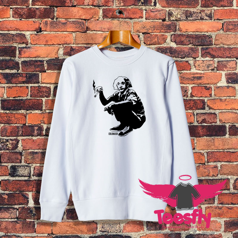 Albert Einstein Smoking Sweatshirt