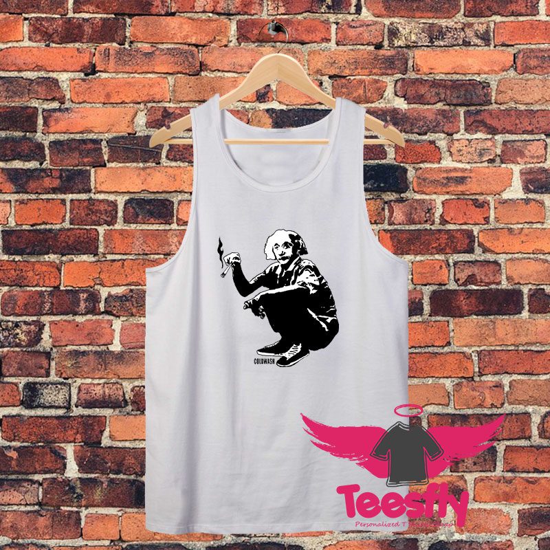 Albert Einstein Smoking Unisex Tank Top