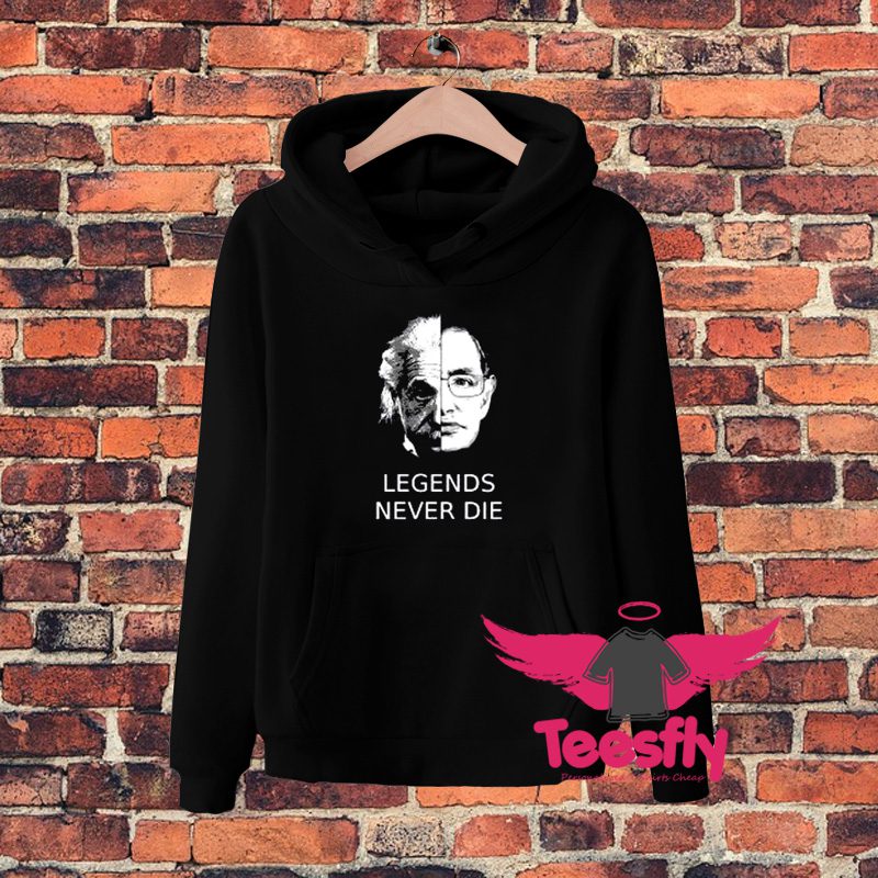 Albert Einstein Stephen Hawking Face Hoodie