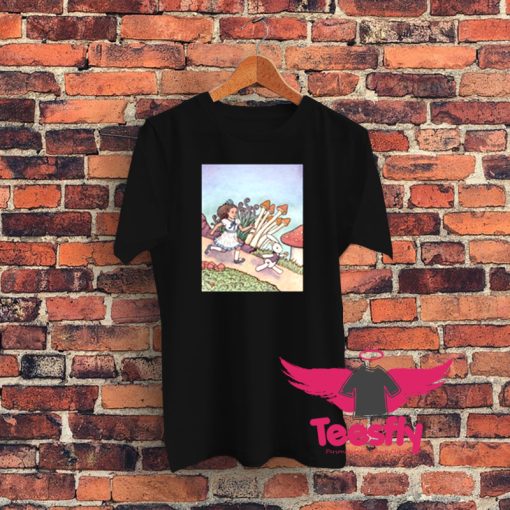 Alice Chased the White Rabbit Graphic T Shirt