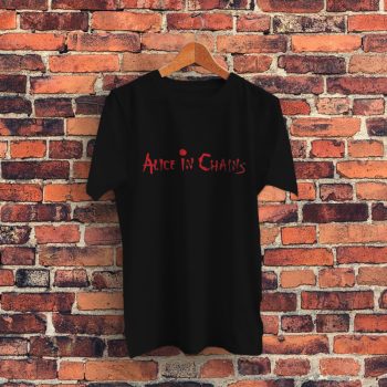Alice In Chains Band Word Art Graphic T Shirt