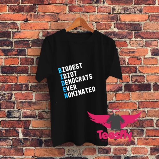 Anti Biden for President Graphic T Shirt