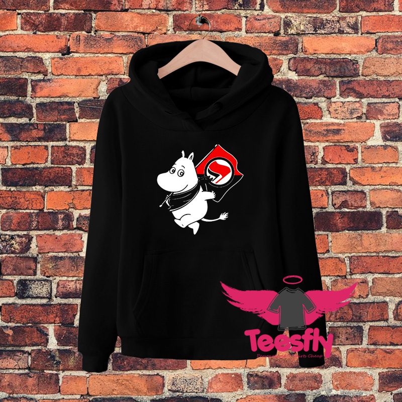 Antifa Moomin Anti Fascist Hoodie