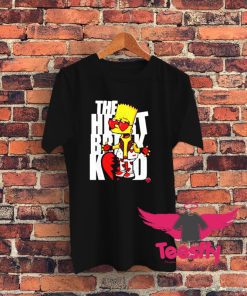 Bart Break Kid Heart Funny Cartoon Graphic T Shirt