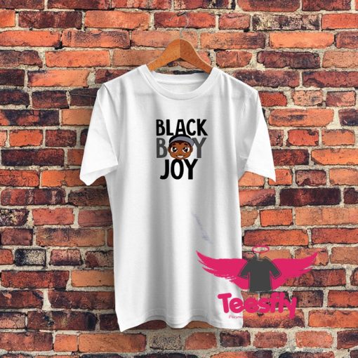 Black Boy Joy Cartoon Graphic T Shirt