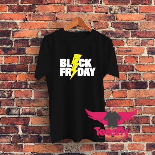 Black Friday Lightning Graphic T Shirt