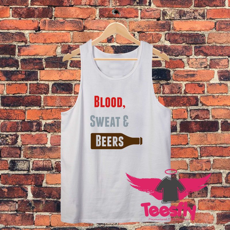 Blood Sweat Beers Unisex Tank Top