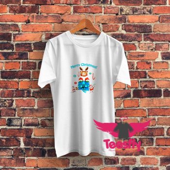Cat and mice delivering Christmas Graphic T Shirt