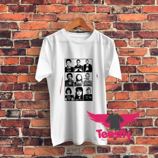 Celebrities Mugshot Graphic T Shirt