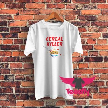 Cereal Killer Pun Graphic T Shirt