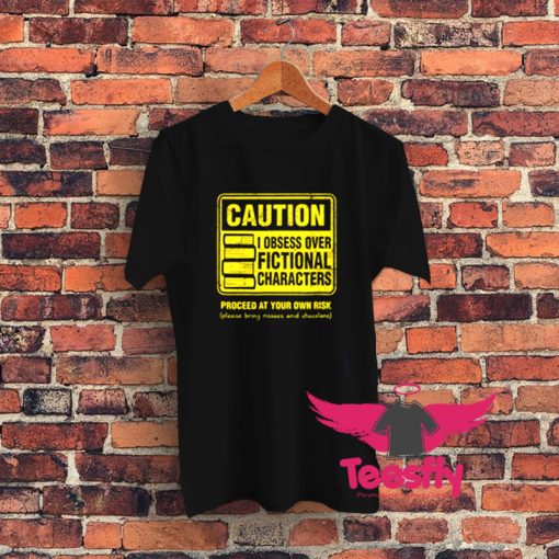 Character Caution Graphic T Shirt