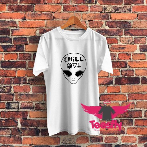 Chill Out Alien Graphic T Shirt