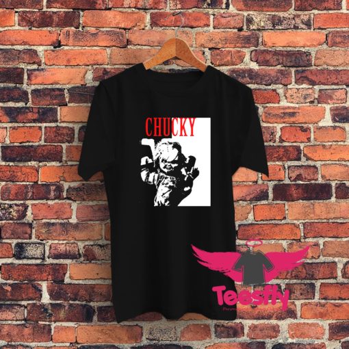 Chucky Doll Horror Movie Scary Graphic T Shirt