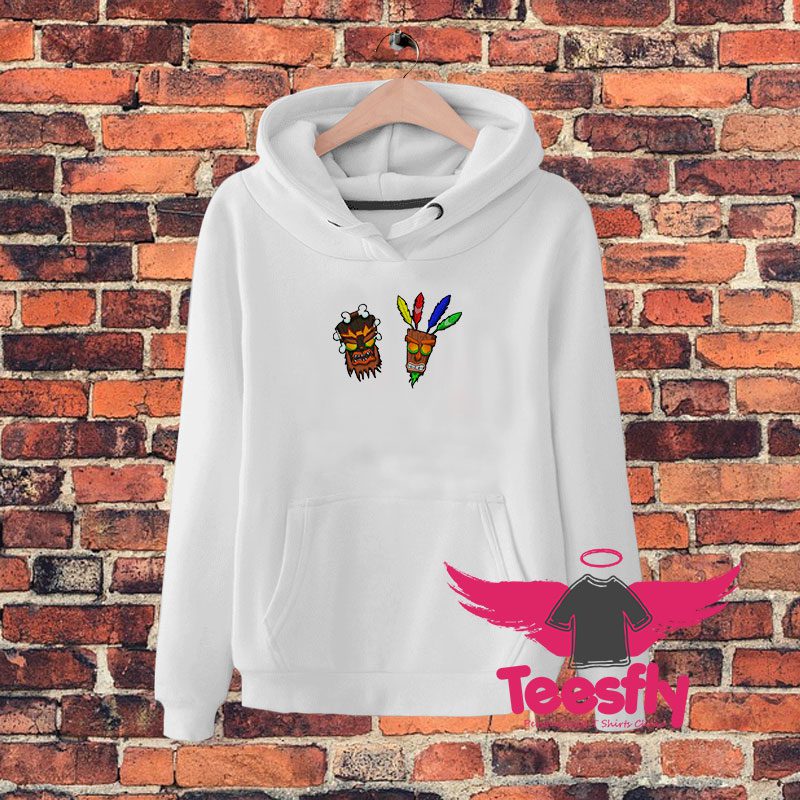 Crash Bandicoot Uka Uka et Aku Aku Hoodie