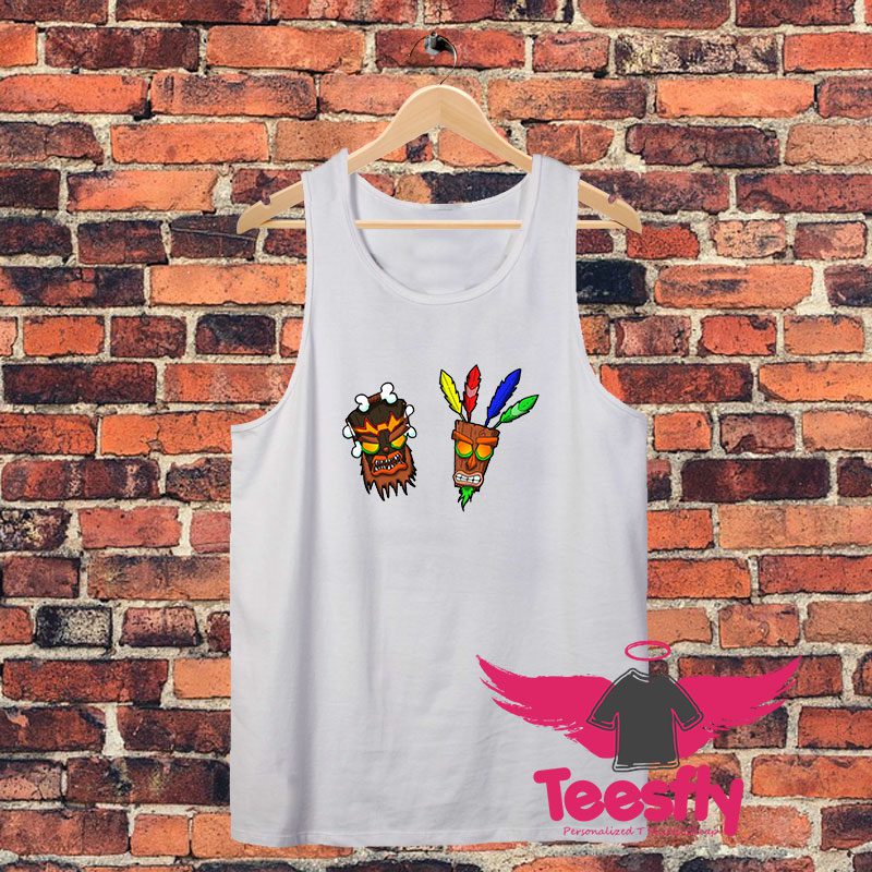 Crash Bandicoot Uka Uka et Aku Aku Unisex Tank Top