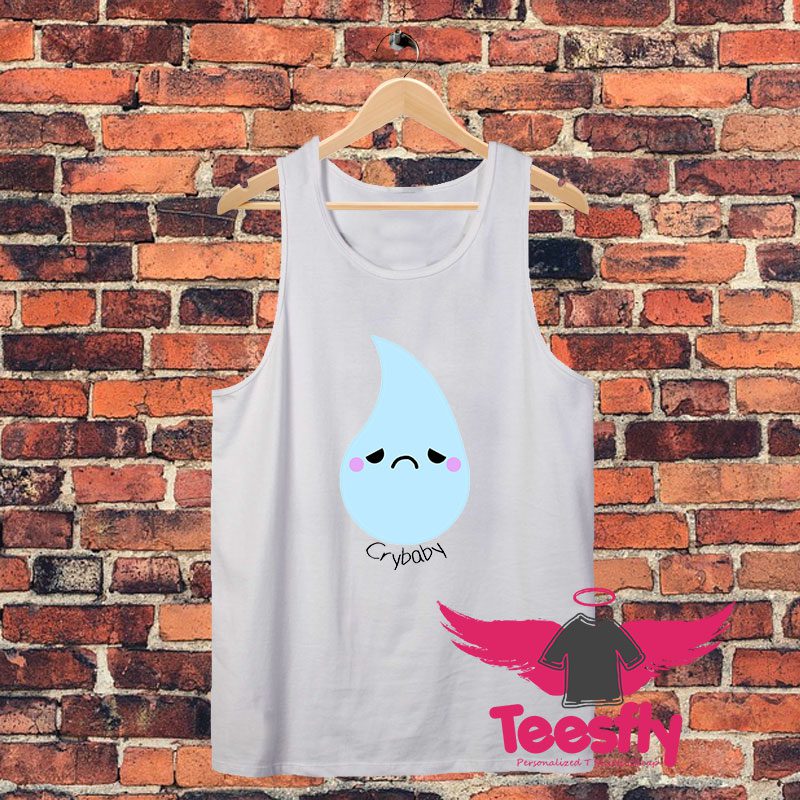 Cry Baby tear drop vector Unisex Tank Top