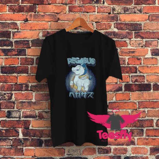 Cute Disney Hercules Pegasus Kanji Portrait Graphic T Shirt