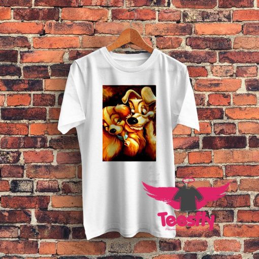 Disney Lady and the Tramp Love Dog Graphic T Shirt