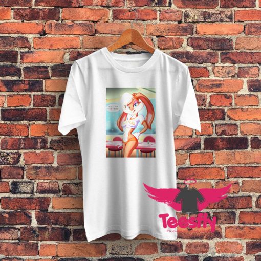 Disney Lola Bunny Hooters Sexy Cartoon Graphic T Shirt