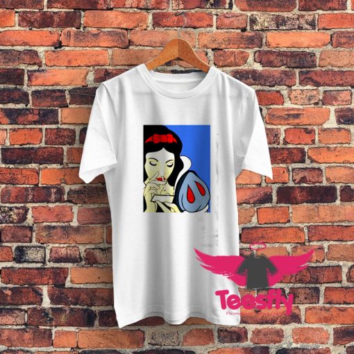 Disney Princess Snow White Cocain Graphic T Shirt