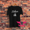 Distressed Believe Graphic T Shirt