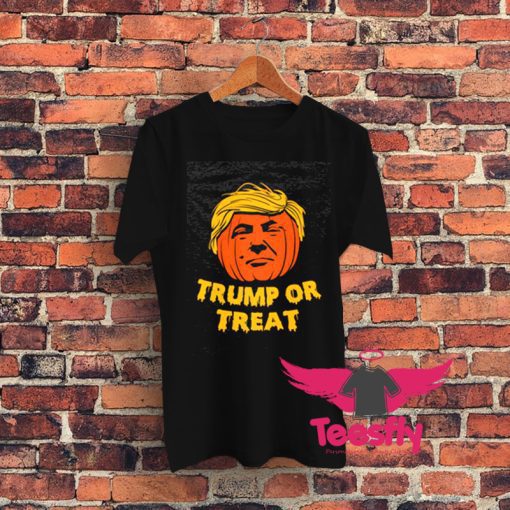 Donald Trump Or Treat Halloween Graphic T Shirt