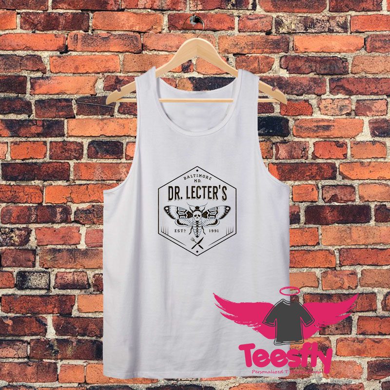 Dr. Lecters Deaths Head Moth Horror Light Unisex Tank Top