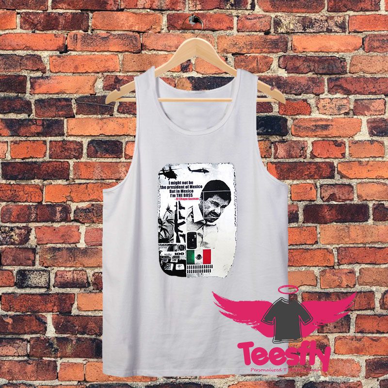 El Chapo Joaquin Guzman Drug Cartel Mexico Boss Escape Unisex Tank Top