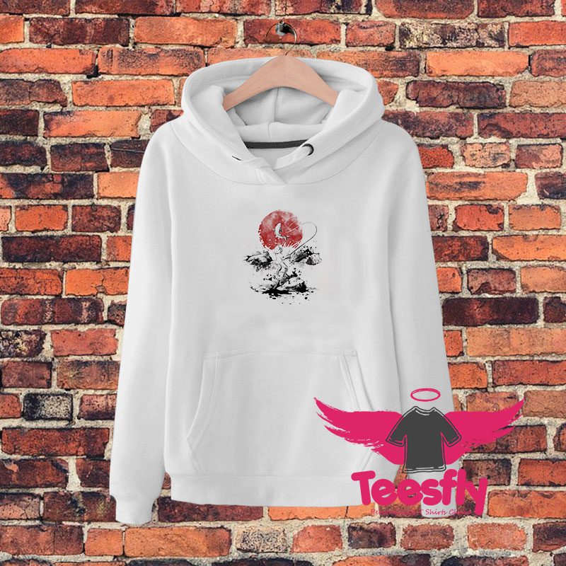 Fisherman red sun Hoodie