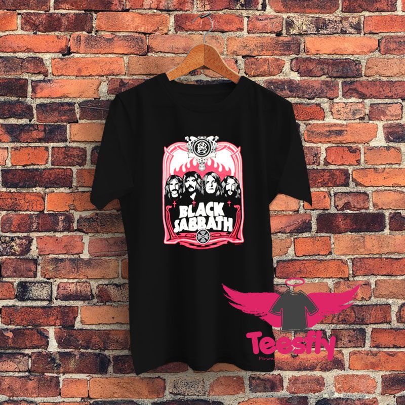 Flames Black Sabbath Graphic T Shirt