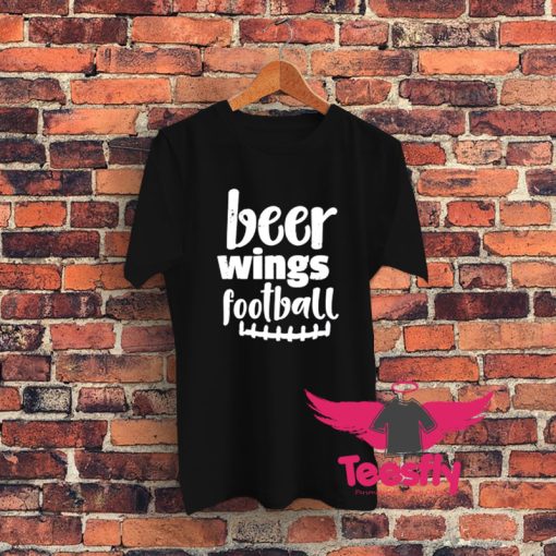 Football Beer Graphic T Shirt