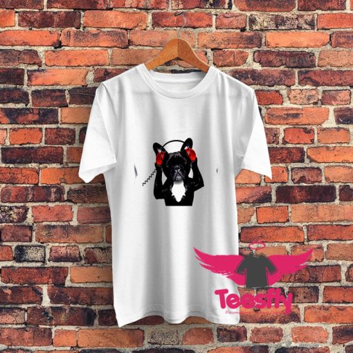 French Bulldog DJ Graphic T Shirt