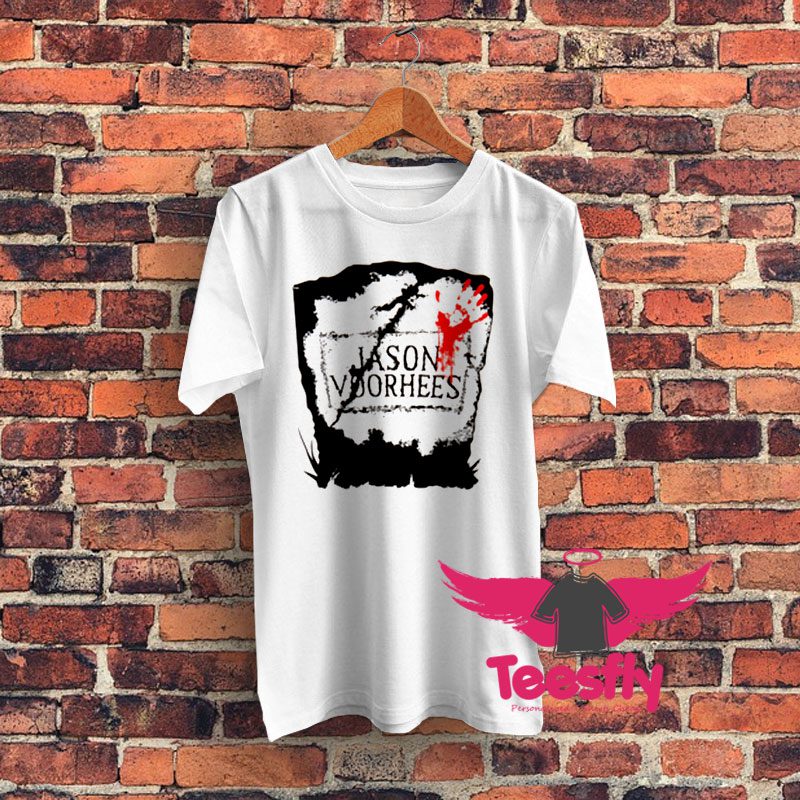 Friday The 13th Jason Voorhees Gravestone Graphic T Shirt