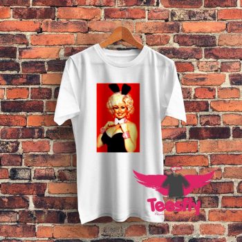 Funny Bunny Dolly Parton Parody Graphic T Shirt