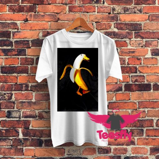 Funny Design Banana Duck Graphic T Shirt